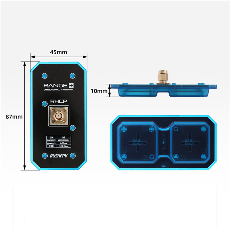 Drone Antenna - 5,8GHz FPV Patch-Antenne Langstrecken-VRX-Antenne RHCP LHCP