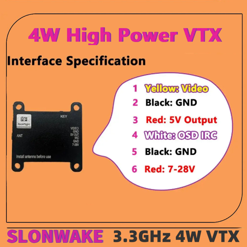 SLONWAKE FPV 3.3G 16CH 4000mW  – Drone Frame Bewertung und Preis